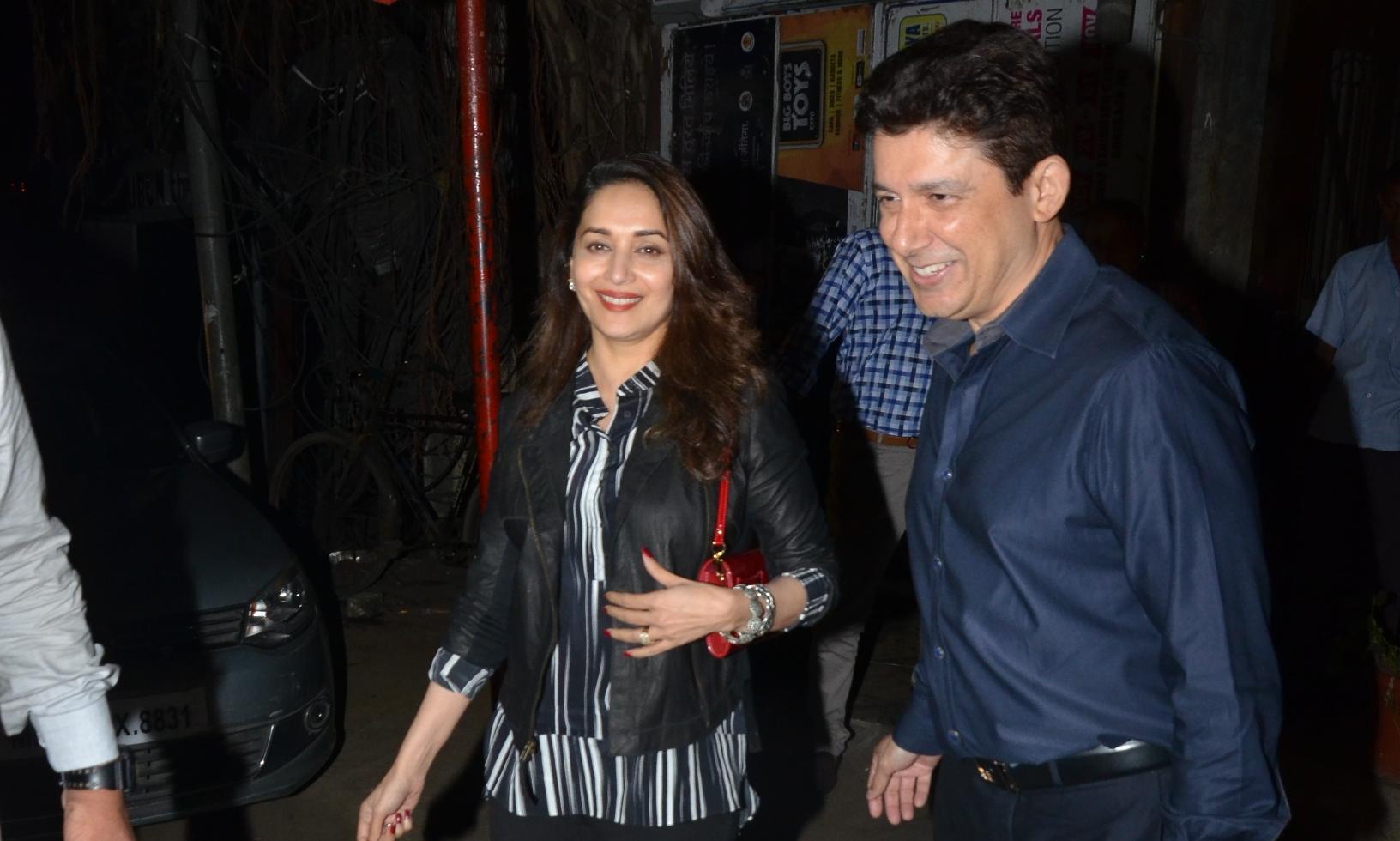 MADHURI DIXIT WITH HER HUSBAND