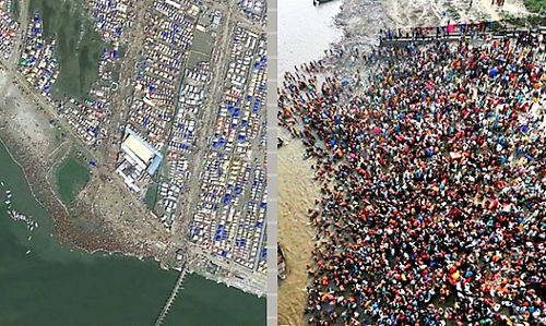 ఆకాశం నుండి కూడా వారిని చూడవచ్చు