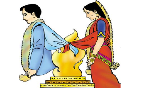 అత్తగారింటికి వెళ్తున్నది కూతురు. జాగ్రత్తలన్నీ చెబుతున్నది తల్లి.