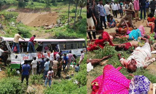 దేశంలోనే అతి పెద్ద ప్రమాదం... ఆర్టీసీ చరిత్రలోనే మహా విషాదం దేశంలోనే అతి పెద్ద ప్రమాదం... ఆర్టీసీ చరిత్రలోనే మహా విషాదం