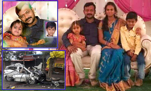 ఘోర రోడ్డు ప్రమాదం.. ఒకేకుటుంబంలో విషాదం..
