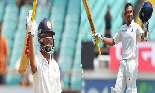 షాన్‌దార్‌ పృథ్వీ.. ఈ సెంచరీ నాన్నకే అంకితం