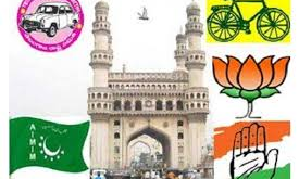 హైదరాబాద్ ఎన్నిక రణరంగం.. పట్నం ప్రజలు పట్టం కట్టేది ఎవరికో..? హైదరాబాద్ ఎన్నిక రణరంగం.. పట్నం ప్రజలు పట్టం కట్టేది ఎవరికో..?