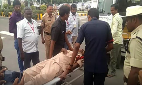 ఏపీ అసెంబ్లీ వద్ద ఎస్సైకి గుండెపోటు