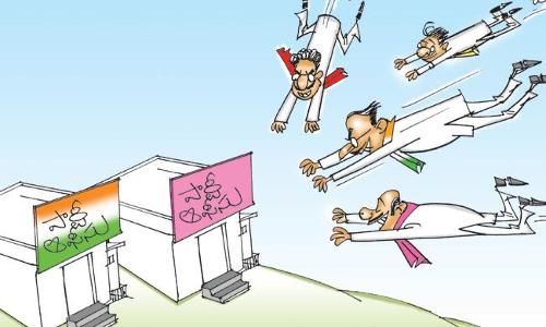 కాంగ్రెస్ దగ్గర గులాబీని కట్ చేసే కత్తెర ఉందా? కాంగ్రెస్ దగ్గర గులాబీని కట్ చేసే కత్తెర ఉందా?