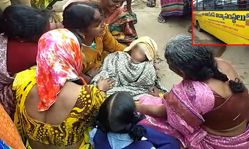 బస్సు చక్రాల కింద పడిన మూడేళ్ళ బాలుడు..