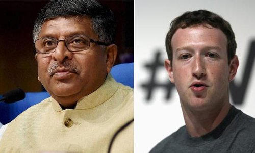 మార్క్ జూకర్ బెర్గ్ కి కేంద్రమంత్రి హెచ్చరికలు మార్క్ జూకర్ బెర్గ్ కి కేంద్రమంత్రి హెచ్చరికలు