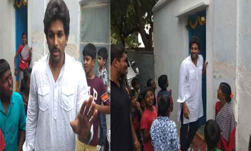 అత్తారింటికి విచ్చేసిన అల్లు అర్జున్