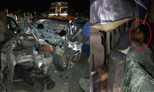 ఇద్దరికి తీవ్రగాయలను చేసిన రోడ్డు ప్రమాదం