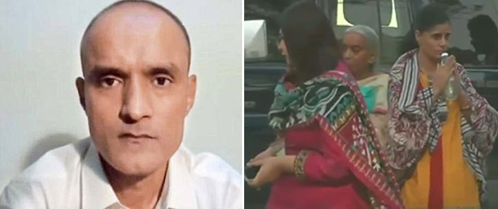 జాదవ్‌ను కలిసిన తల్లి, భార్య