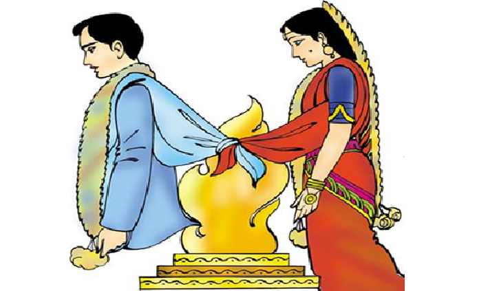 అత్తగారింటికి వెళ్తున్నది కూతురు. జాగ్రత్తలన్నీ చెబుతున్నది తల్లి.