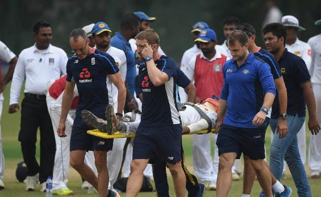 క్రికెటర్‌ తలకు బలంగా తాకిన బంతి..