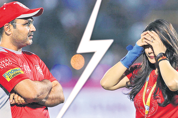 కింగ్స్‌ ఎలెవన్‌ పంజాబ్‌కు సెహ్వాగ్ గుడ్ బై..