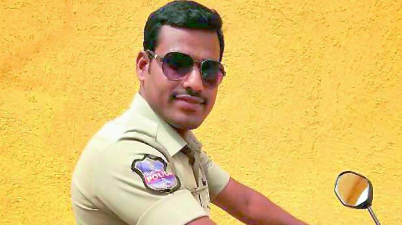 constable and his two months old son died in road accident