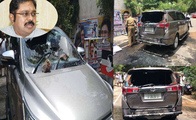 దినకరన్ ఇంటిపై పెట్రోల్ బాంబుతో దాడి