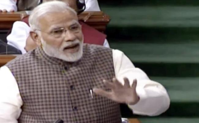పార్లమెంట్‌లో చెలరేగిపోయిన ప్రధాని మోడీ