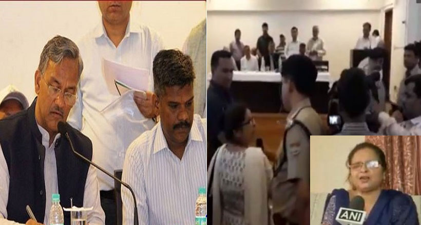 సీఎంతో మహిళ వాగ్వాదం.. బదిలీ చేస్తారా.. చెయ్యరా..?