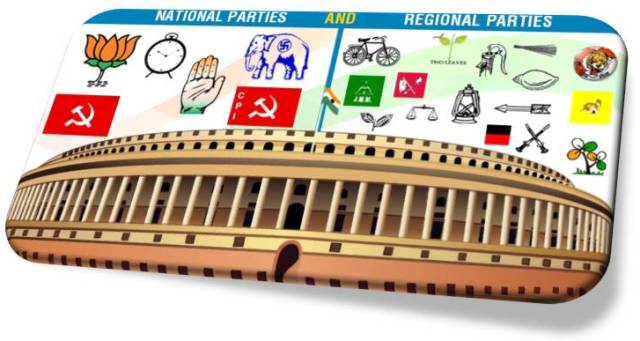 లోక్‌సభ ఎన్నికల్లో లోకల్‌ పార్టీలదే హవా!!