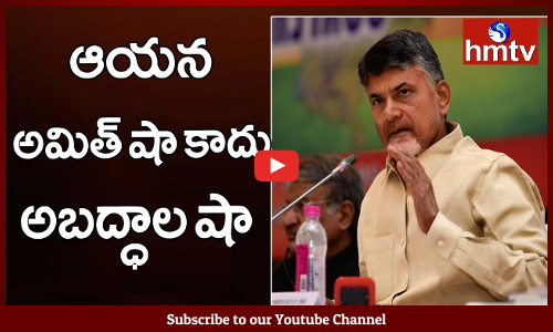 రాజమండ్రి సభలో అమిత్‌ షా వ్యాఖ్యలపై చంద్రబాబు ఆగ్రహం.