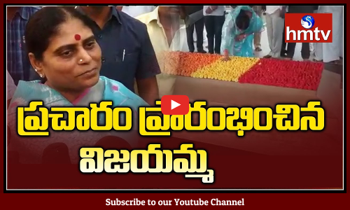 YS Vijayamma Begins Election Campaign
